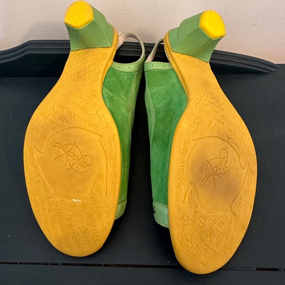 Bright Green Eject Slingbacks - Picture 4 of 4